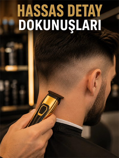USB Type-C Şarjlı Çok Fonksiyonlu Saç ve Sakal Düzeltme Makinesi