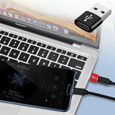 USB'den TYPE-C 'ye Dönüştürücü Adaptör Veri Aktarımı Sağlayıcı Şarj Data Çevirici (3936)