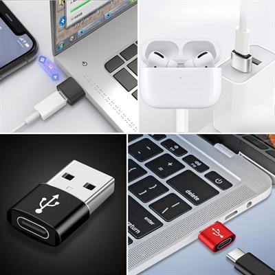 USB'den TYPE-C 'ye Dönüştürücü Adaptör Veri Aktarımı Sağlayıcı Şarj Data Çevirici (3936)