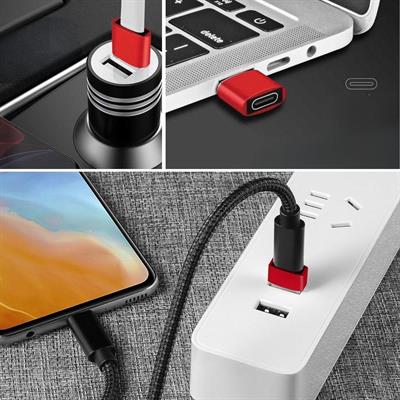 USB'den TYPE-C 'ye Dönüştürücü Adaptör Veri Aktarımı Sağlayıcı Şarj Data Çevirici (3936)