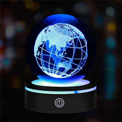 USBli Dünya Tasarımlı Dönen Cam Küre