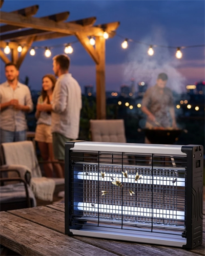 UV Işıklı Elektrikli Sinek Savar Sessiz Çalışan Haşere Öldürücü Lamba