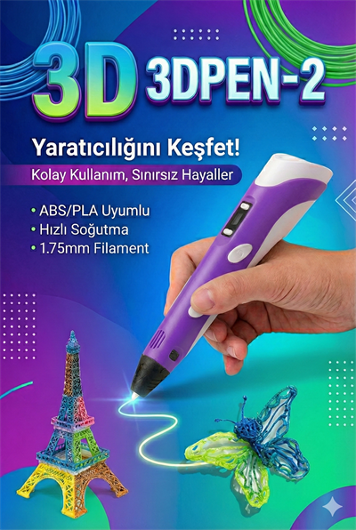 Üç Boyutlu Yazıcı 3d Kalem Pen Printer