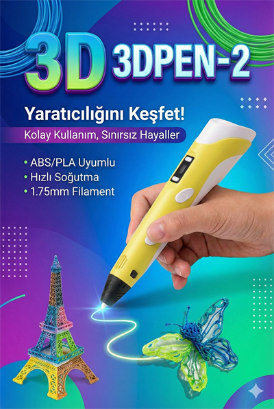 Üç Boyutlu Yazıcı 3d Kalem Pen Printer