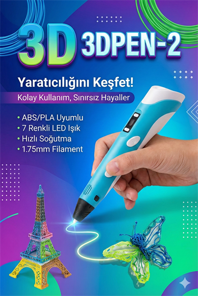 Üç Boyutlu Yazıcı 3d Kalem Pen Printer