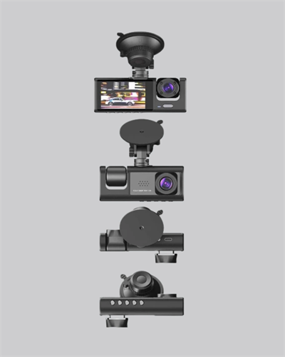 Üç Kameralı Araç DVR Full HD Gece Görüşlü ve 2 inç IPS Ekranlı