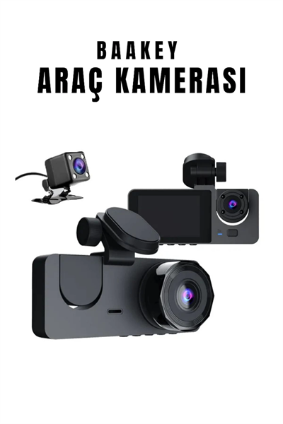Üç Kameralı Wi‑Fi Araç İçi Kamera – GPS Takip & G-Sensor Özellikli Güvenlik Çözümü