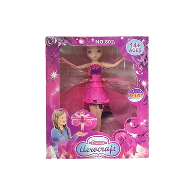 Uçan Peri Oyuncak Usb Kablolu ve Şarj Edilebilir Oyuncak Mor Renkli