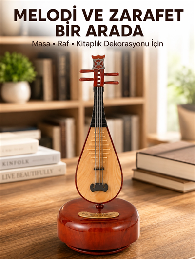 Ud Sembolü Müzik Kutusu Estetik Tasarım Melodi Destekli
