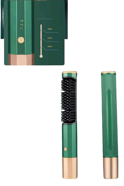 Üflemeli Saç Düzleştirici Fön Tarak Yüksek Isı Ayarlı İyon Özellikli