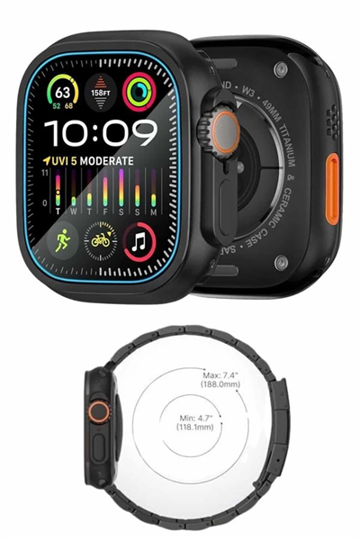 Ultra 3 Kordonlu Amoled Ekran Akıllı Saat Çok Fonksiyonlu Uyku ve Sağlık Takibi