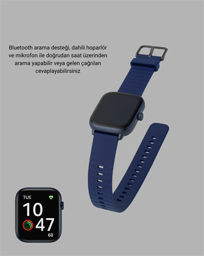 Ultra Akıllı Saat 2.05 İnç Büyük Ekran Bluetooth Aramalı IP67
