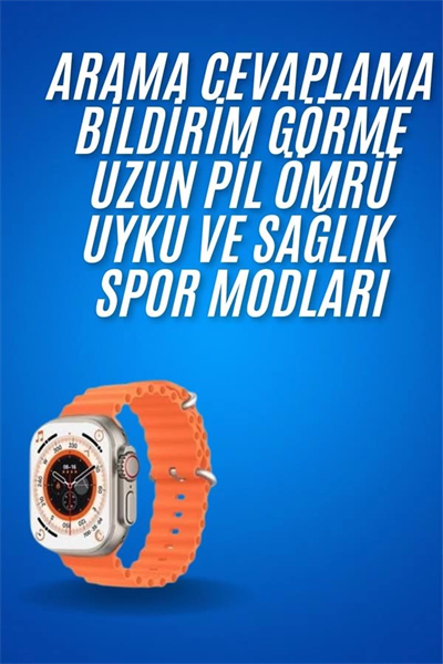 Ultra Akıllı Saat 49 Mm Çift Kordonlu Arama Cevaplama Bluetooth Bağlantılı