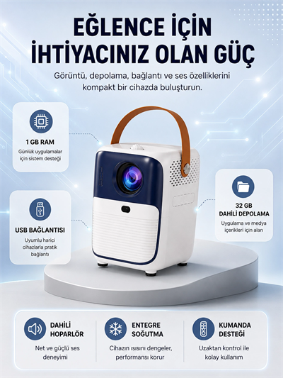 Ultra HD Android TV Kutusu 1920x1080 32GB Depolama Hoparlör USB Fanlı Yeni Nesil