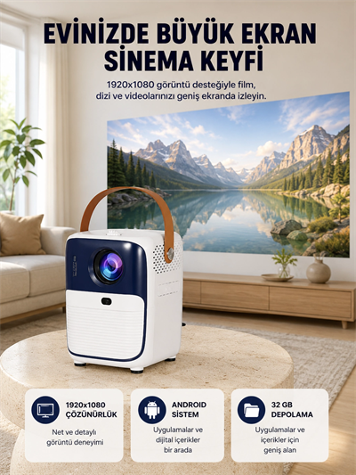 Ultra HD Android TV Kutusu 32GB Depolama USB HDMI Fan Sistemli Yeni Nesil