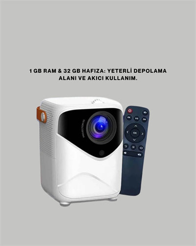 Ultra HD Çözünürlüklü Taşınabilir Projektör – 1920x1080 Piksel Görüntü Kalitesi Yeni Nesil
