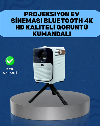 Ultra HD Çözünürlüklü Taşınabilir Projektör – 1920x1080 Piksel Görüntü Kalitesi