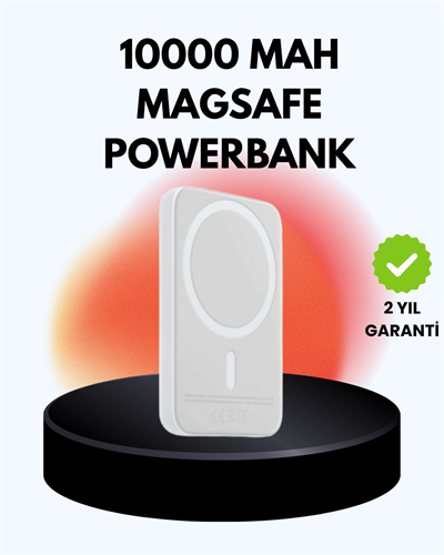 Ultra İnce Manyetik Powerbank Hızlı Şarj, Güçlü Tutuş, 10000 mAh Kapasite