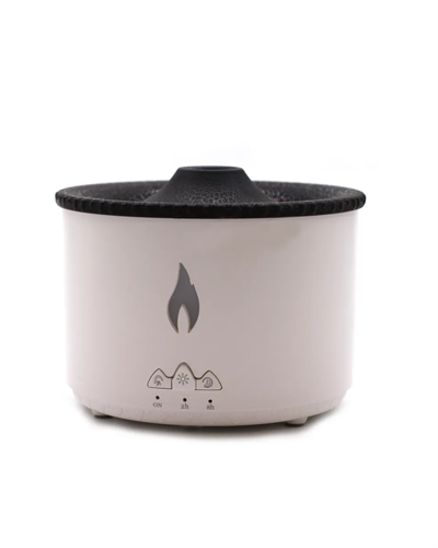 Ultrasonik Aromaterapi Difüzörü Alev Efektli Ortam Nemlendirici Zamanlayıcılı Sessiz Çalışma