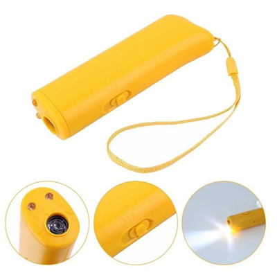 Ultrasonik Köpeksavar Cihaz – 150 Desibel, Ses Dalgasıyla Zararsız Koruma, LED Işıklı, Etkili