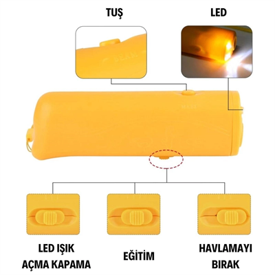Ultrasonik Köpeksavar Köpek Kovucu Köpek Kornası Eğitim Cihazı Bx40