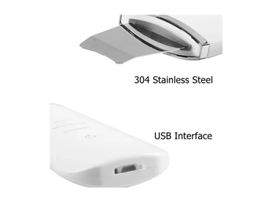 Ultrasonik Spatula Yüz Akne Giderici Siyah Nokta Temizleme Cihazı