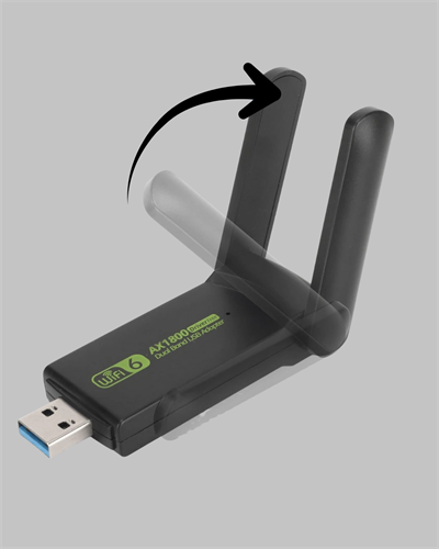 Ultratekno Dual Band WiFi Adaptör – 1200 Mbps, USB 3.0, Çift Antenli, Geniş Kapsama Alanı ve Yüksek Hız