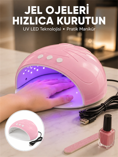 Ultraviyole LED Oje Kurutma Makinesi USB Kablolu Yeni Nesil