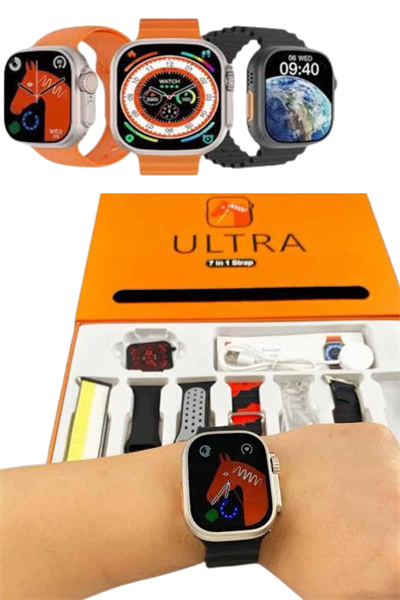 Unısex 7 Kordonlu Çok Fonksiyonlu Nabız Ölçer Uyku ve Sağlık Takibi