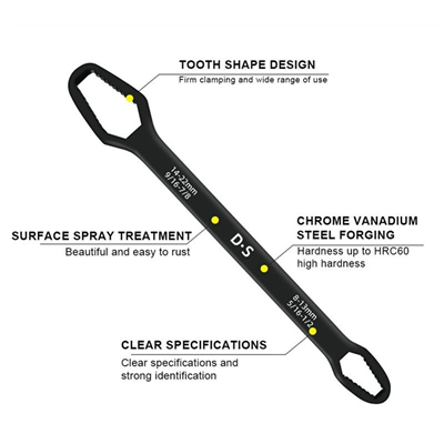 Universal Anahtarı Çift Kafalı  Çok Fonksiyonlu 6-22mm Bx40