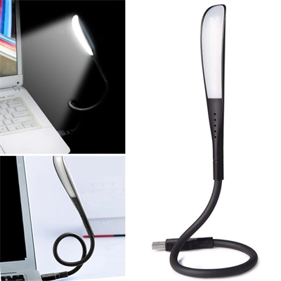Usb Girişli 14 Ledli 3 Kademeli Dokunmatik Masa/kitap Okuma Lambası Ledi Siyah Bx40