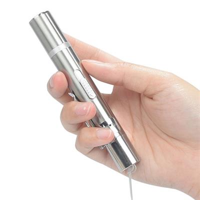 Usb İle Şarj Edilebilen 3In 1 Kırmızı Işık +Beyaz Led Meşale Işık + Uv El Feneri Kedi Lazeri (3936)