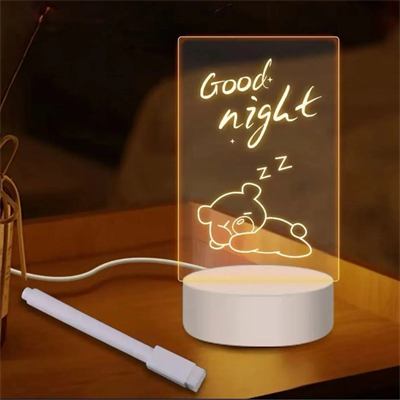 Usb Kablolu Işıklı Kendiliğinden Beyaz Kalemli-silgili Kreatif 3d Görselleştirme Led Lambası Bx40