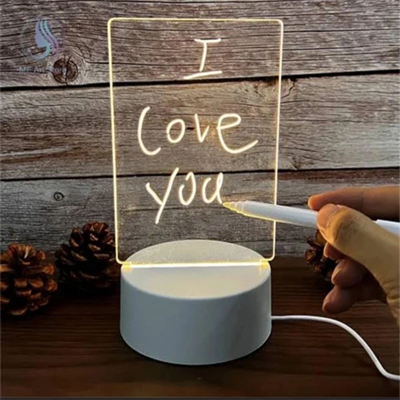 Usb Kablolu Işıklı Kendiliğinden Beyaz Kalemli-silgili Kreatif 3d Görselleştirme Led Lambası Bx40