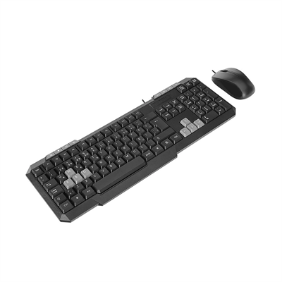 Usb Kablolu Klavye - Mouse Set Q Klavye 1200dpı Mouse Km-1435 Bx40
