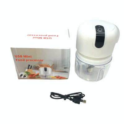 Usb Mini Food Processor Usb Şarjlı Mini 3 Bıçak Blender Rondo Doğrayıcı 250ml - 45w Bx40
