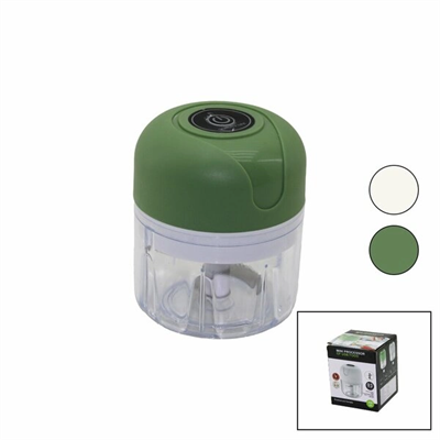 Usb Mini Food Processor Usb Şarjlı Mini 3 Bıçak Blender Rondo Doğrayıcı 250ml - 45w Bx40