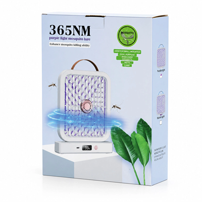 Usb Şarjlı - Elektrik Çarpmalı - Dijital Ekran Asma Aparat - Sessiz Çalışma Uv Işıklı Sinek Kovucu Hs-371 Bx40