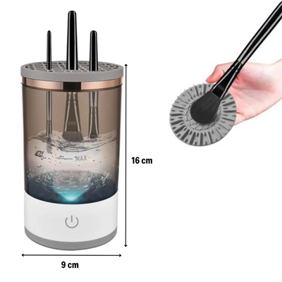 Usb Şarjlı Makyaj Fırçası Temizleyici Aparat Hızlı Kurutmalı, Çok Yönlü Fırça Temizleyici Bx40