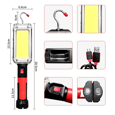 Usb Şarjlı Oto Tamirci Çalışma Lambası  Wt-733