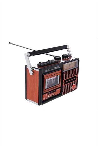 Usb ve fm radyo özellikli kahverengi kaset çalar 2 yıl garantili nostaljik radyo