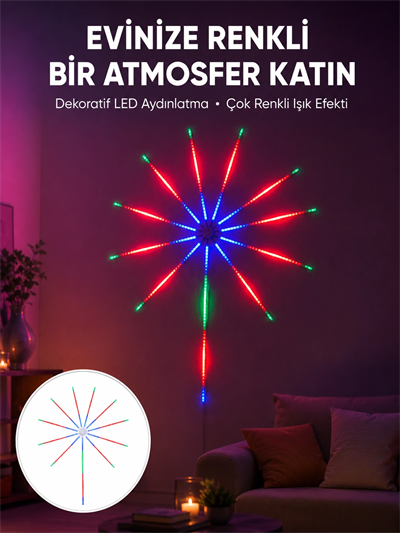 Uygulama Destekli RGB LED Duvar Aydınlatması Yeni Nesil