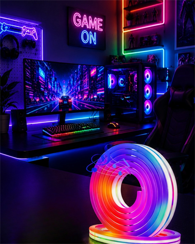 Uygulama Kontrollü RGB Neon Led Şerit Işık 16 Milyon Renk Destekli