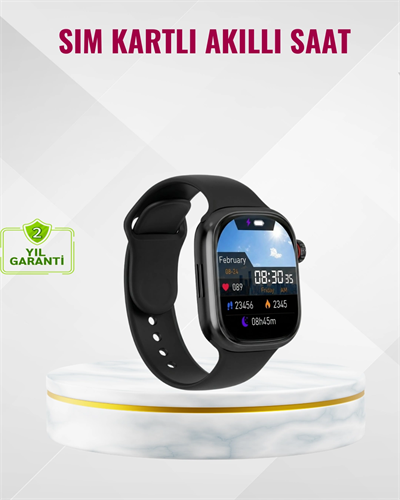 Uyku Takipli GPS’li SIM Kart Destekli Akıllı Saat