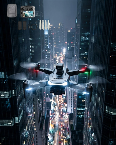 Uzaktan Kontrollü 4K Drone Akıllı Uçuş Modları ve Geniş Açılı Kamera Özellikli