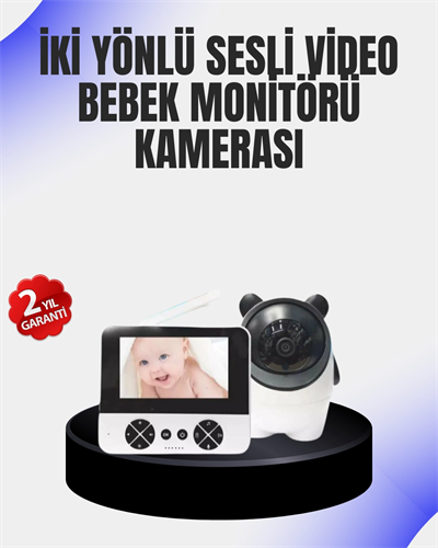 Uzaktan Kontrollü Bebek Kamerası Ninni ve Zoom Özellikli