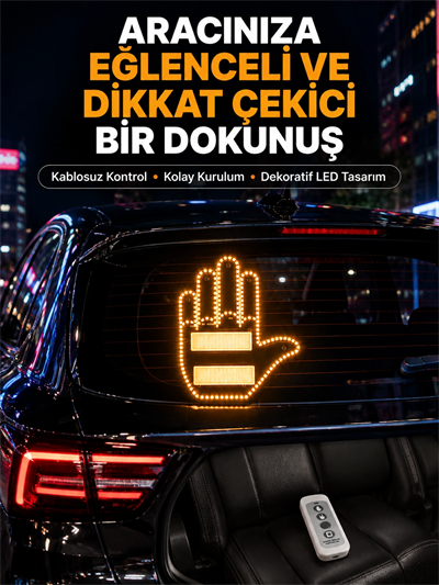 Uzaktan Kumandalı Çok Fonksiyonlu Araç Led Işığı