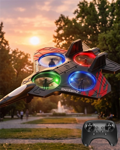 Uzaktan Kumandalı Drone Uçak LED Işıklı 360 Derece Akrobatik Hareket Özellikli