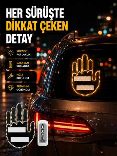Uzaktan Kumandalı LED El Park Uyarı Cihazı Suya Dayanıklı Enerji Tasarruflu
