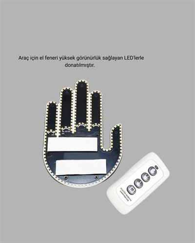 Uzaktan Kumandalı LED Jest Işığı – 3 Farklı Hareket Modu